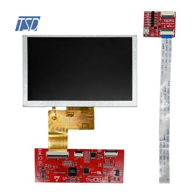 TSD 5 inch WVGA 800x480 resolution TFT lcd module with UART TFT serial port
