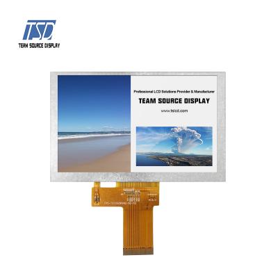 TSD 800×480 resolution 5 inch IPS TFT LCD display module with LVDS interface high temp. automotive grade