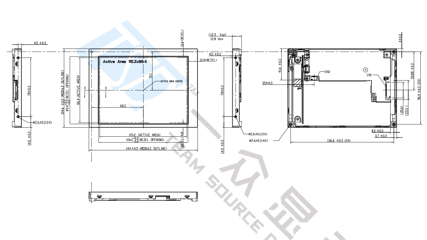 5.7 inch tft lcd module