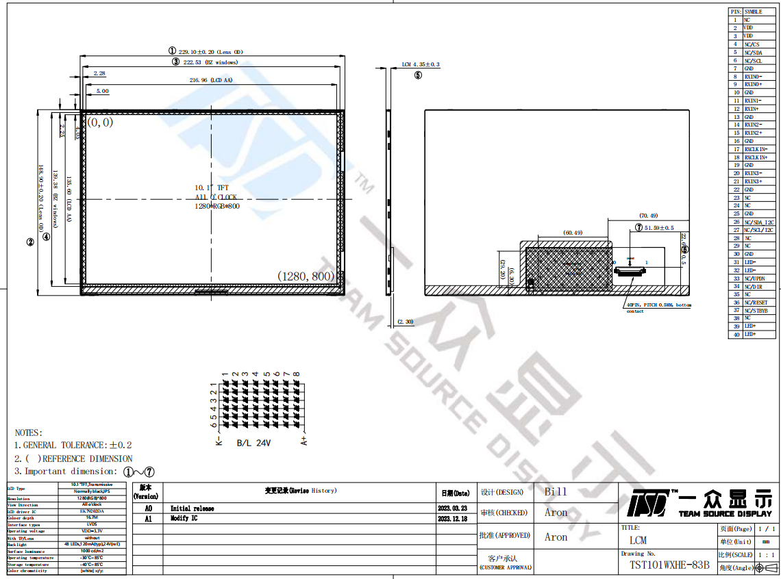 10.1 inch lcd