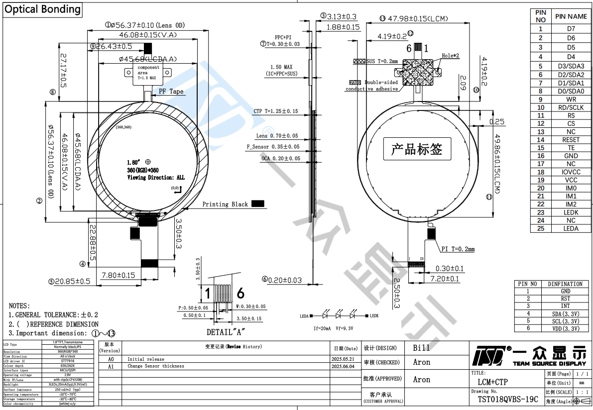 1.8 inch lcd display