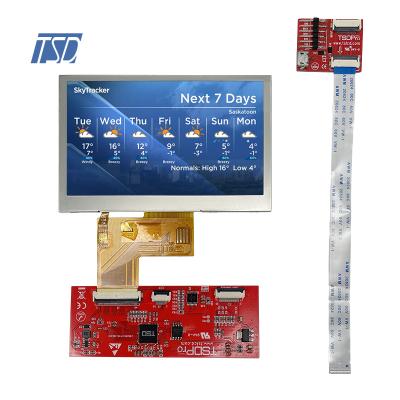 UART protocol 4.3'' lcd capasitive screen 480x272 hmi 4.3 inch tft lcd display module