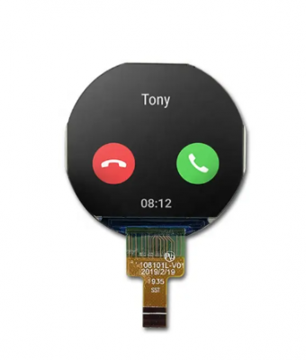 TSD 1.08 Inch round TFT LCD Customization lcd panel 240RGB x 210 resolution