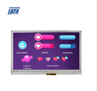 TSD 4.3 Inch TFT LCD Customization lcd panel 272 x (RGB) × 240 resolution