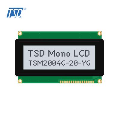 TSD 20x4 character LCD module STN-YG/ Blue/ FSTN positive