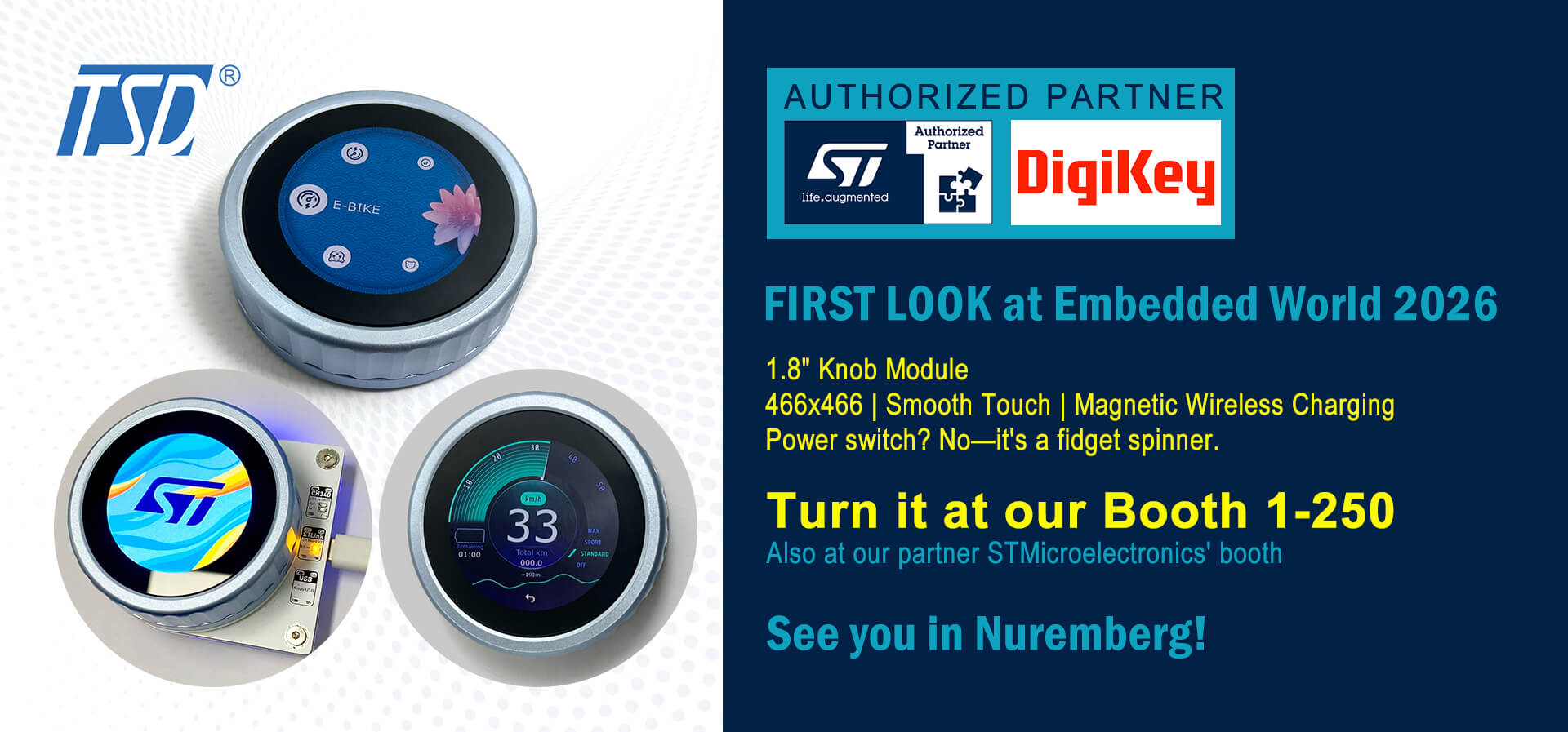 First Look of 1.8 inch knob module at Embedded World 2026