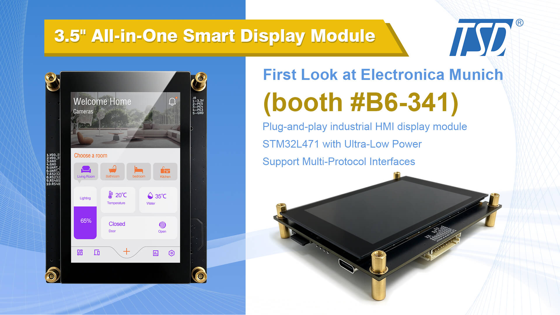 FIRST LOOK at Electronica Munich: 3.5 inch Smart Display