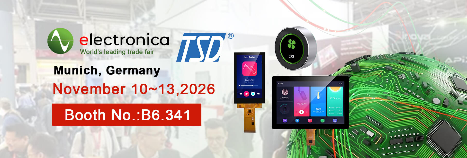 TSD Invites You to electronica 2026 – Discover the Future of Display & HMI